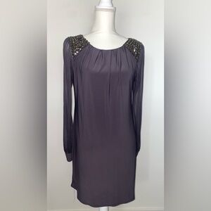 Grey Wallis Dress with bedazzled shoulders
